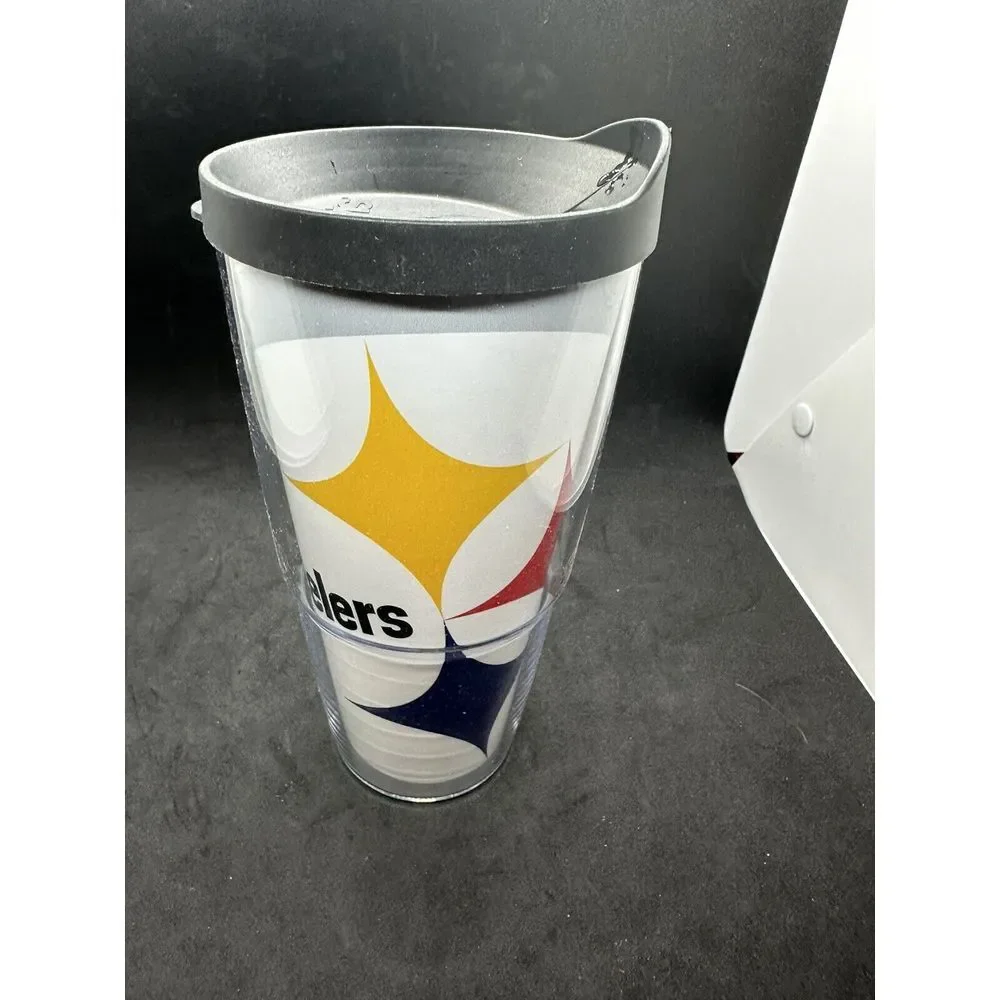 Tervis Double Walled NFL Pittsburgh Steelers Insulated Tumbler Cup 24Oz with Lid